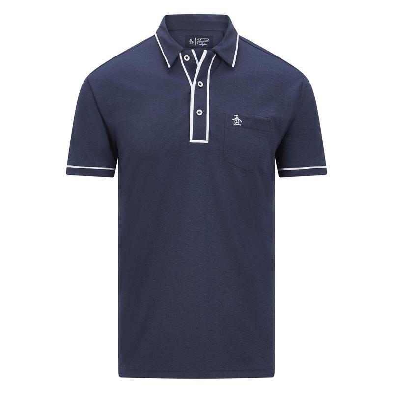 Original Penguin Eco Performance Earl Golf Polo Shirt - Black Iris - main image