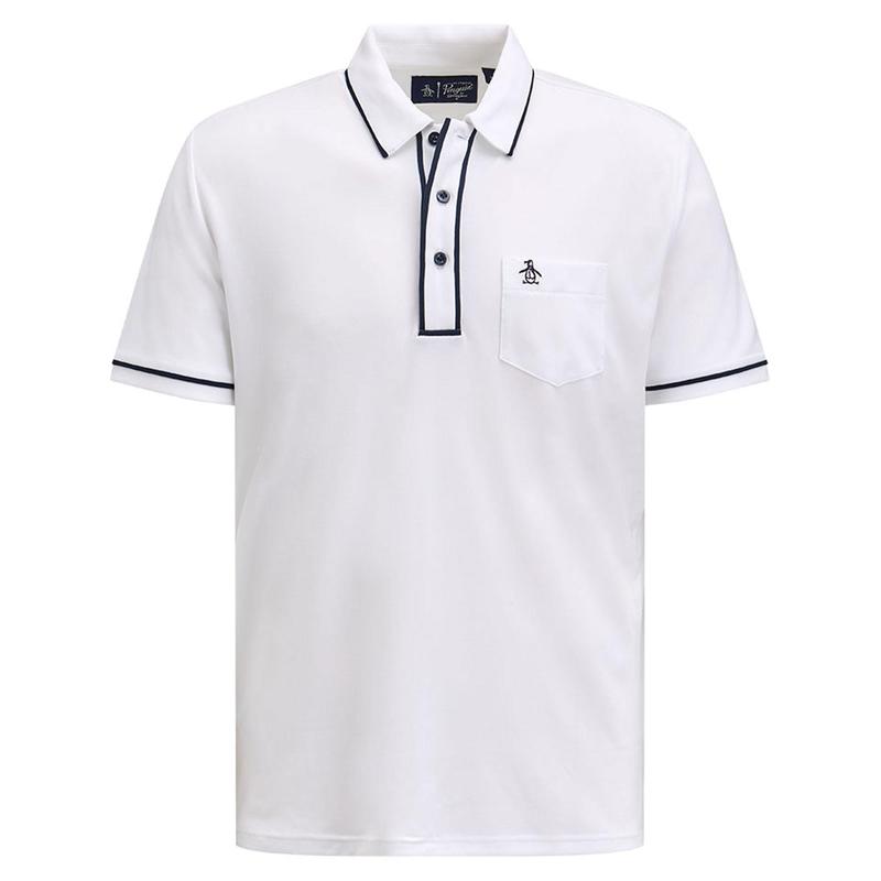 Original Penguin Eco Performance Earl Golf Polo Shirt - Bright White