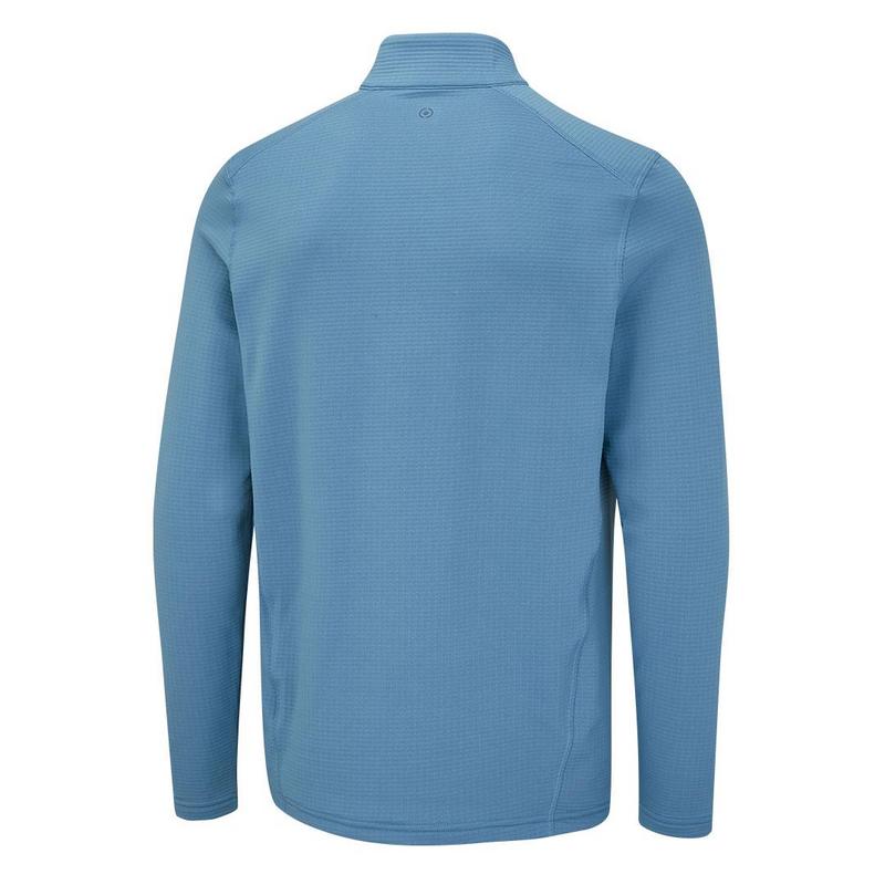 Ping Edwin Half Zip Golf Midlayer Sweater - Stone Blue - main image