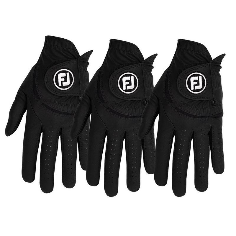 FootJoy WeatherSof Golf Glove 2024 - Black (3-Pack) - main image