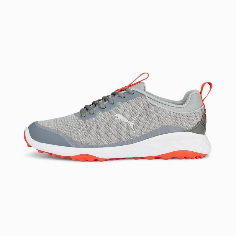 Puma Fusion Pro Mens Golf Shoes - Quarry/Puma Silver - main image