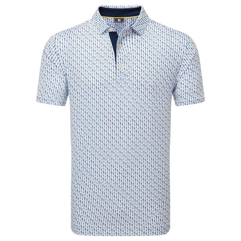 FootJoy Figure Print Lisle - White / Navy - main image