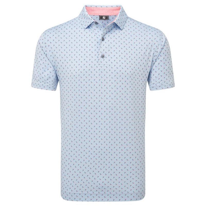 FootJoy Flower Bud Foulard Lisle - Skyway - main image