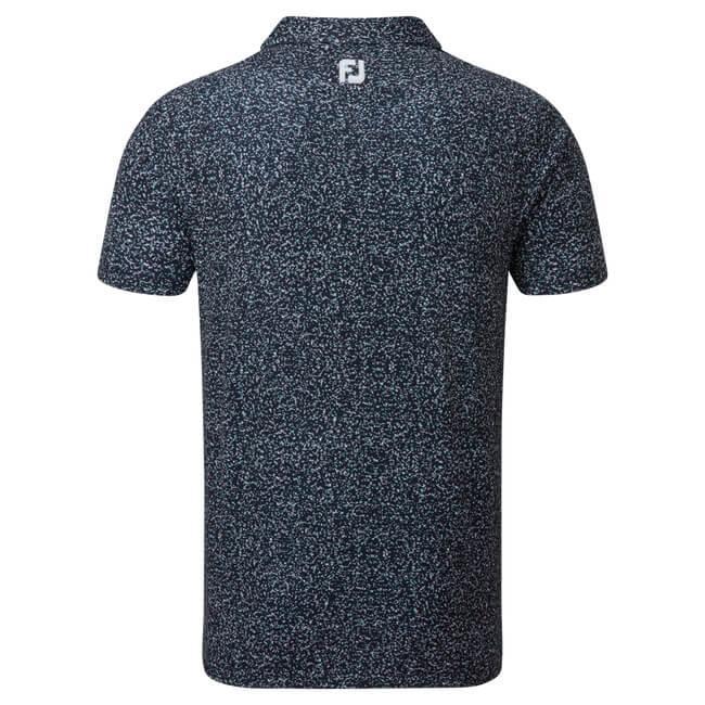 FootJoy Granite Print Lisle Golf Shirt - Navy - main image