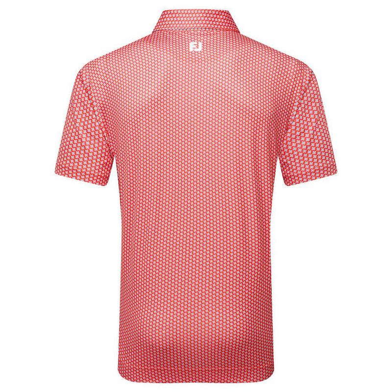 FootJoy Houndstooth Geo Lisle - Hibiscus - main image