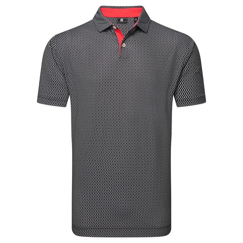 FootJoy Irongate Print Lisle - Black / White - main image