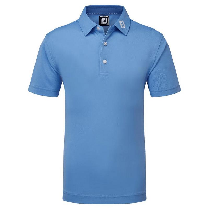 FootJoy Junior Stretch Solid Pique - Light Blue - main image