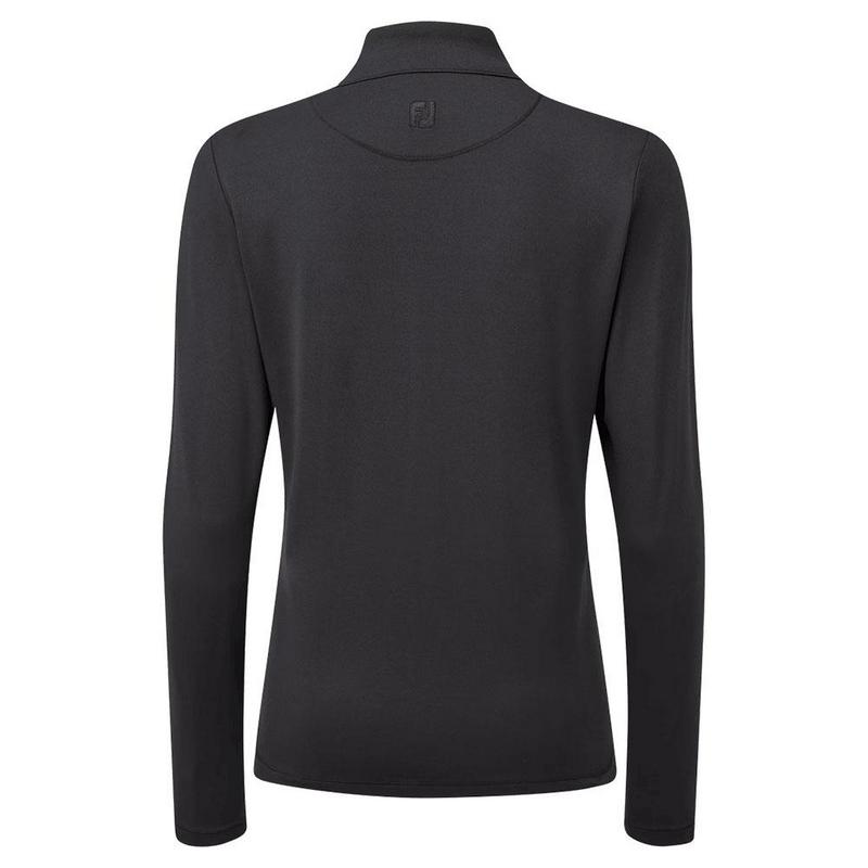 FootJoy Ladies Full-Zip Midlayer Golf Sweater - Black - main image