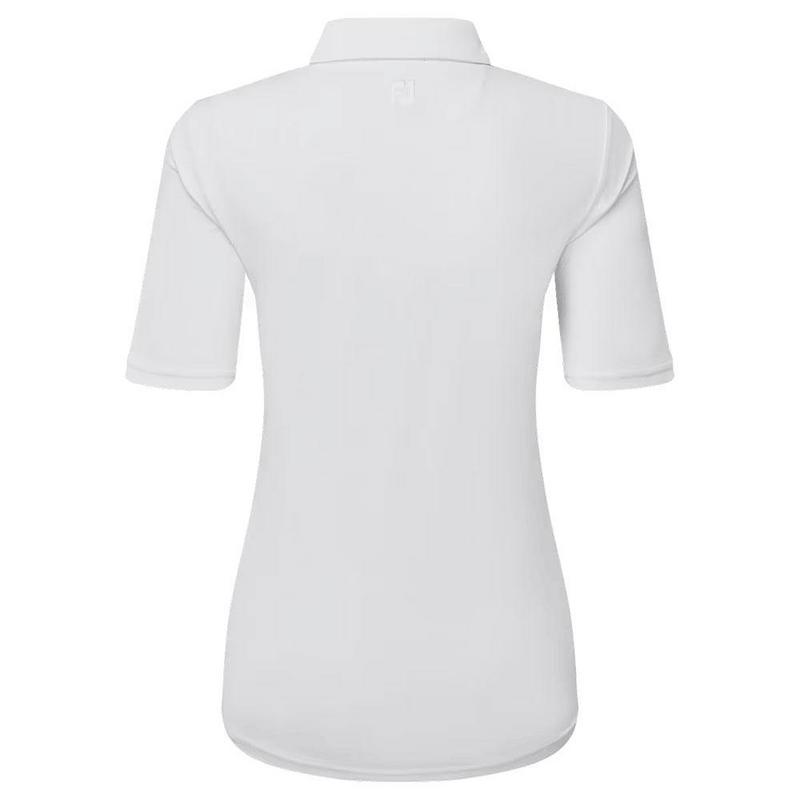 FootJoy Ladies Half-Sleeve Solid Pique Polo - White - main image