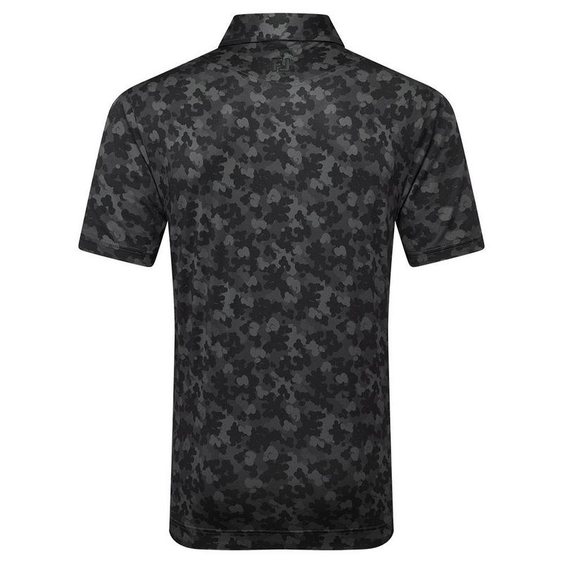FootJoy Pop Camo Lisle  Mens Shirt - Black - main image