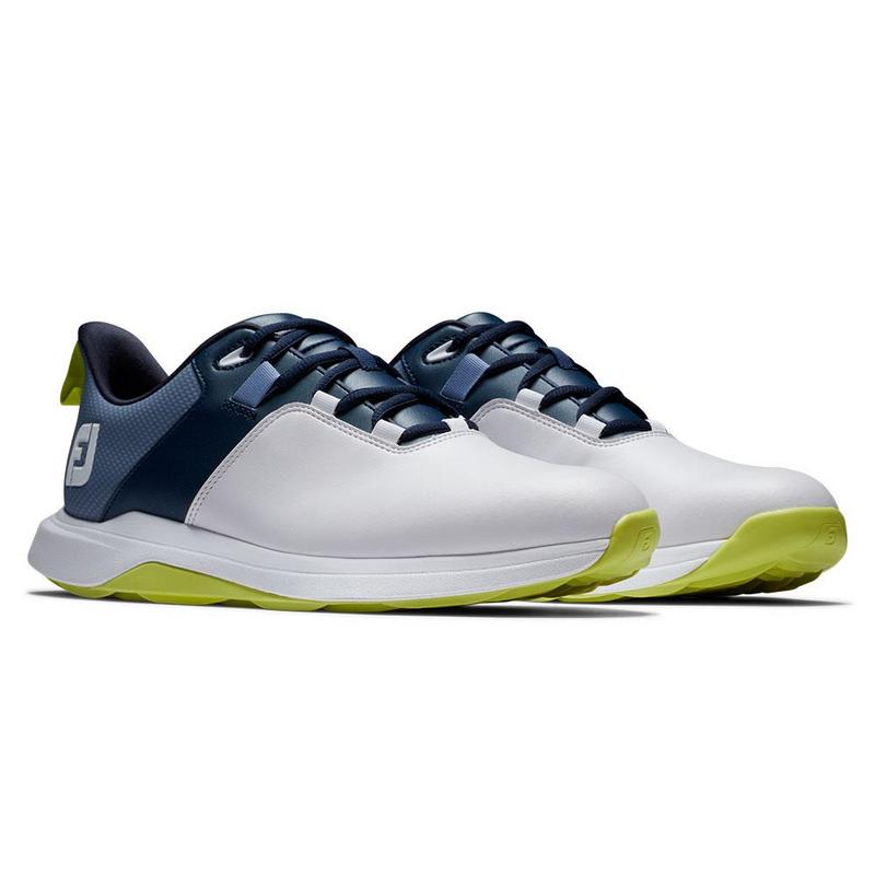 FootJoy ProLite Golf Shoes - White/Navy/Lime - main image