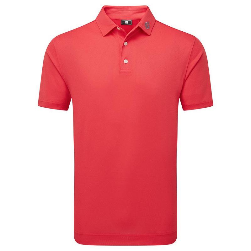 FootJoy Stretch Pique Solid Mens Shirt 25 - Hibiscus