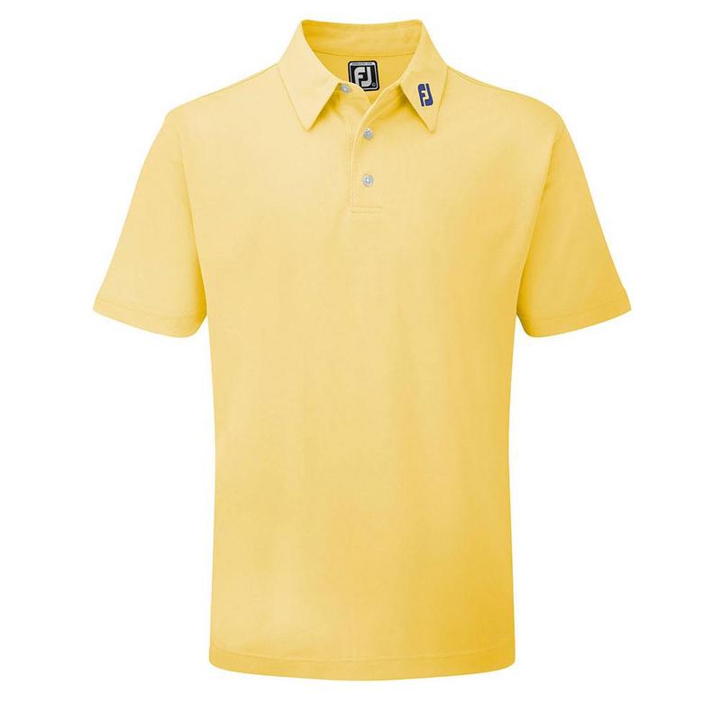 FootJoy Stretch Pique Solid Shirt - Athletic Yellow