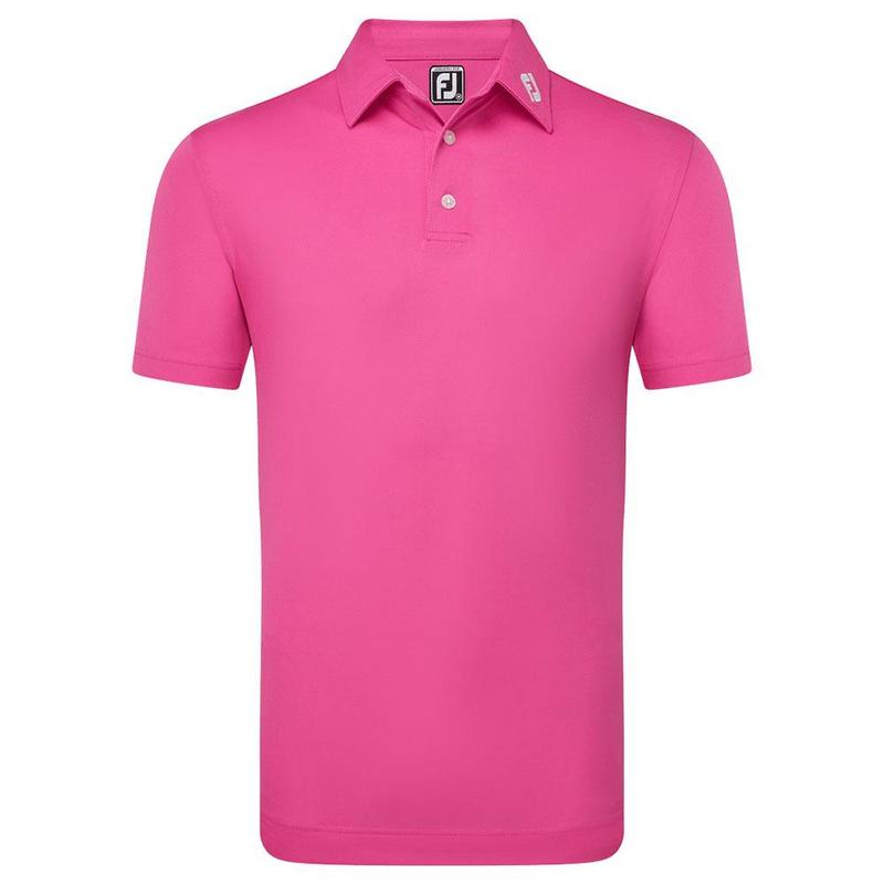 FootJoy Stretch Pique Solid Shirt - Hot Pink - main image