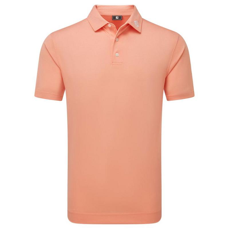 FootJoy Stretch Pique Solid Shirt - Papaya
