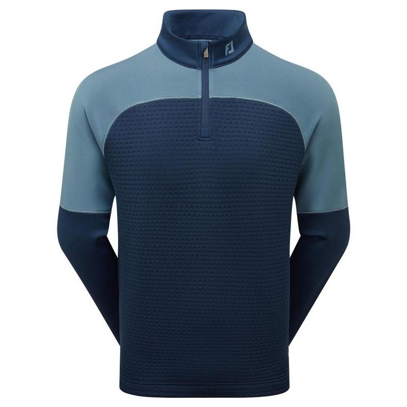 FootJoy ThermoSeries Jacquard Golf Midlayer - Navy/Slate - main image