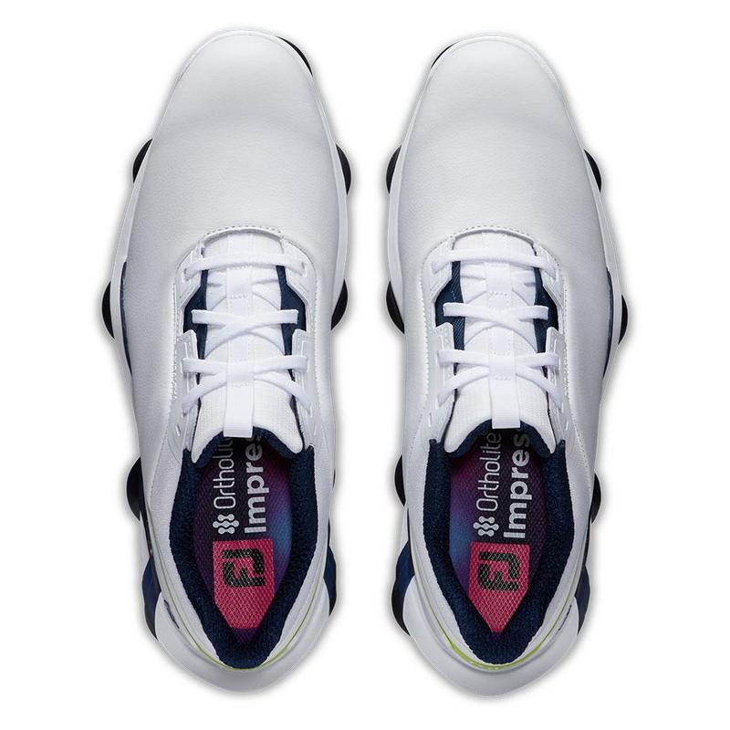 FootJoy Tour Alpha 2.0 Golf Shoes - White/Navy/Lime - main image