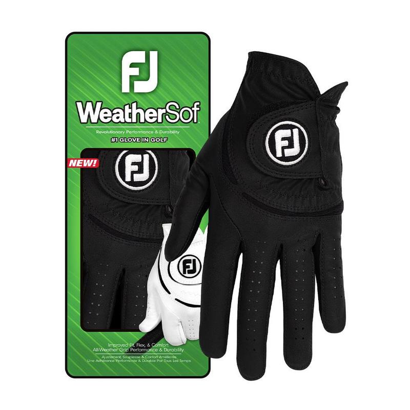 FootJoy WeatherSof Golf Glove 2024 - Black (3-Pack) - main image