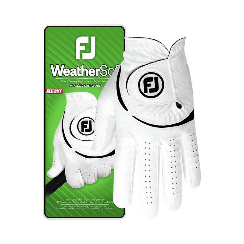 FootJoy WeatherSof Mens White Golf Glove - Multi-Buy Offer - main image