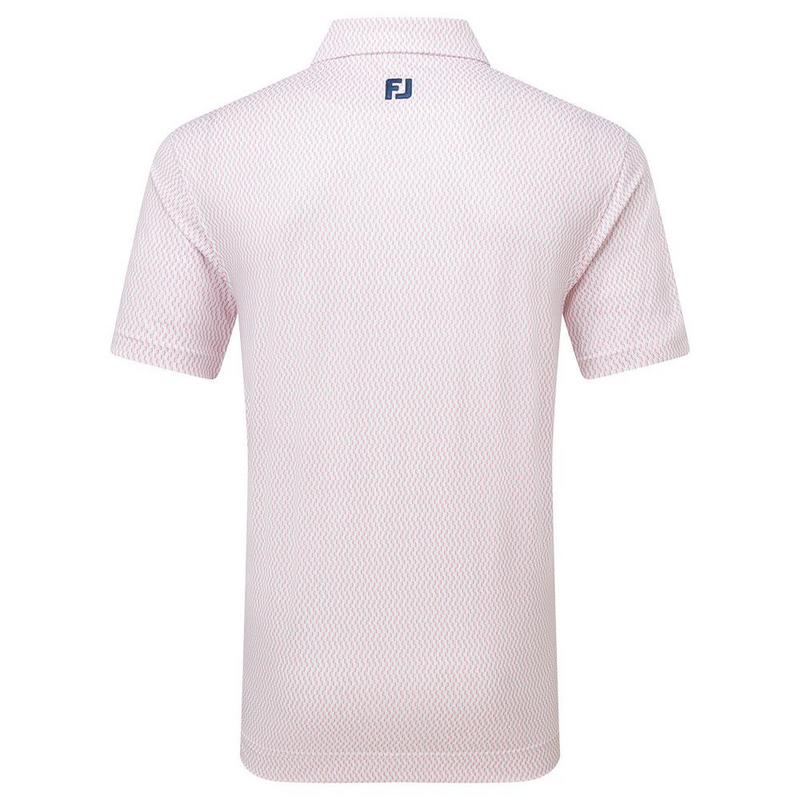 FootJoy Wiggle Print Lisle - White / Skyway / Pink Lemonade - main image