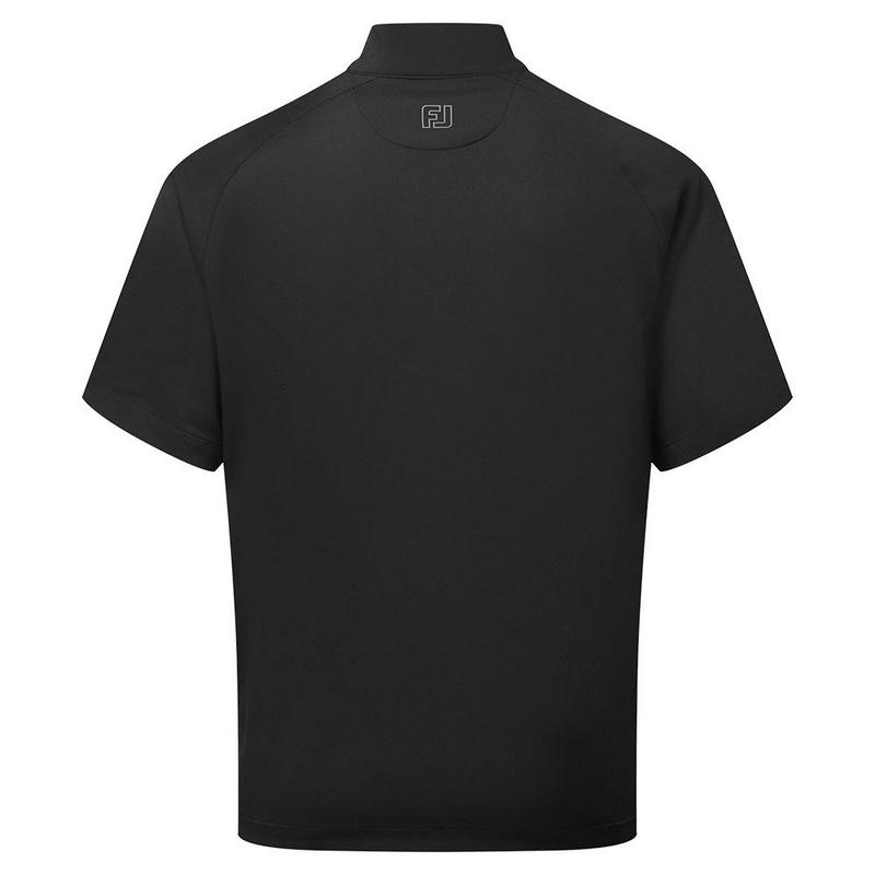 FootJoy Zephyr Short Sleeve Golf Windshirt - Black - main image
