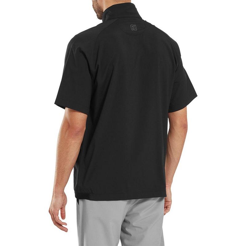 FootJoy Zephyr Short Sleeve Golf Windshirt - Black - main image
