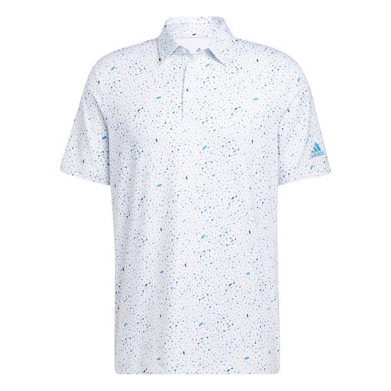 adidas Flag Print Golf Polo Shirt - Blue - main image