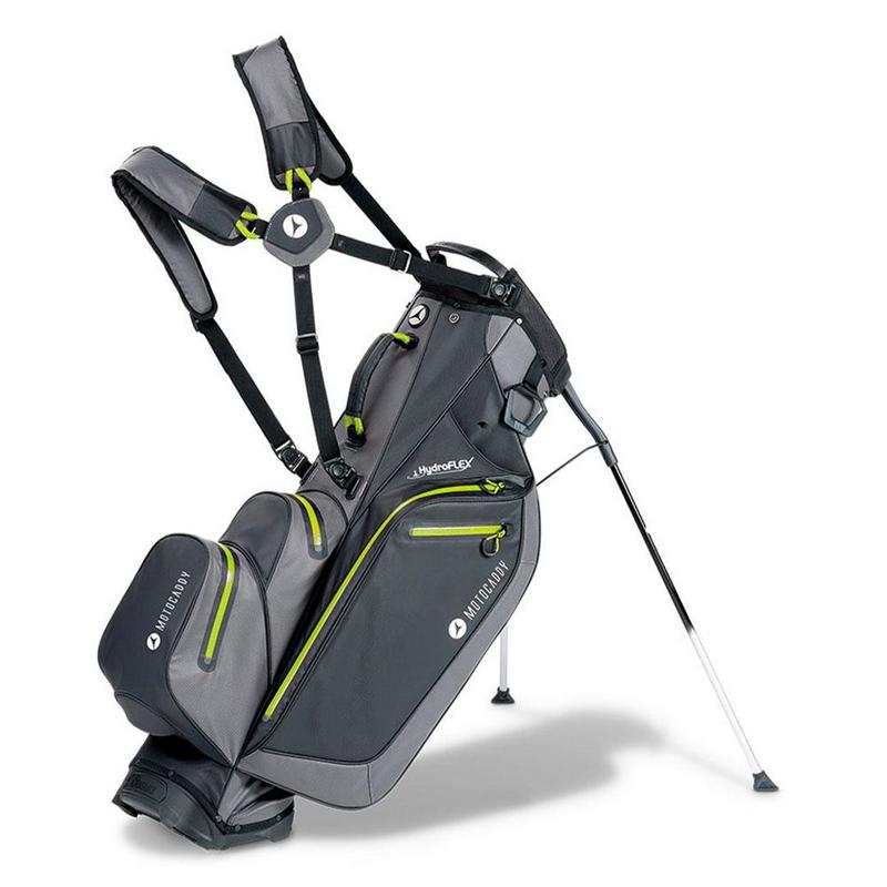 Motocaddy HydroFLEX Golf Trolley/Stand Bag 2024 - Charcoal/Lime - main image