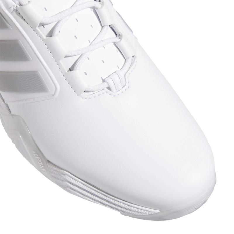 adidas Adipower Spikeless Golf Shoes - White/Silver Metallic/Halo Silver - main image