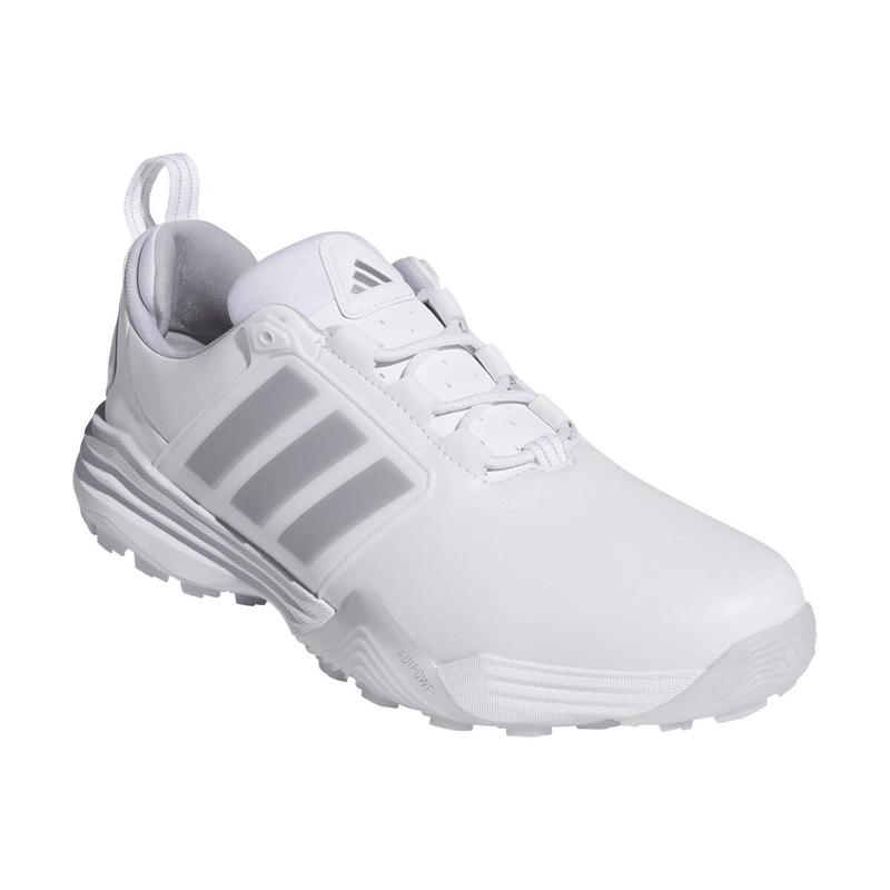 adidas Adipower Spikeless Golf Shoes - White/Silver Metallic/Halo Silver - main image