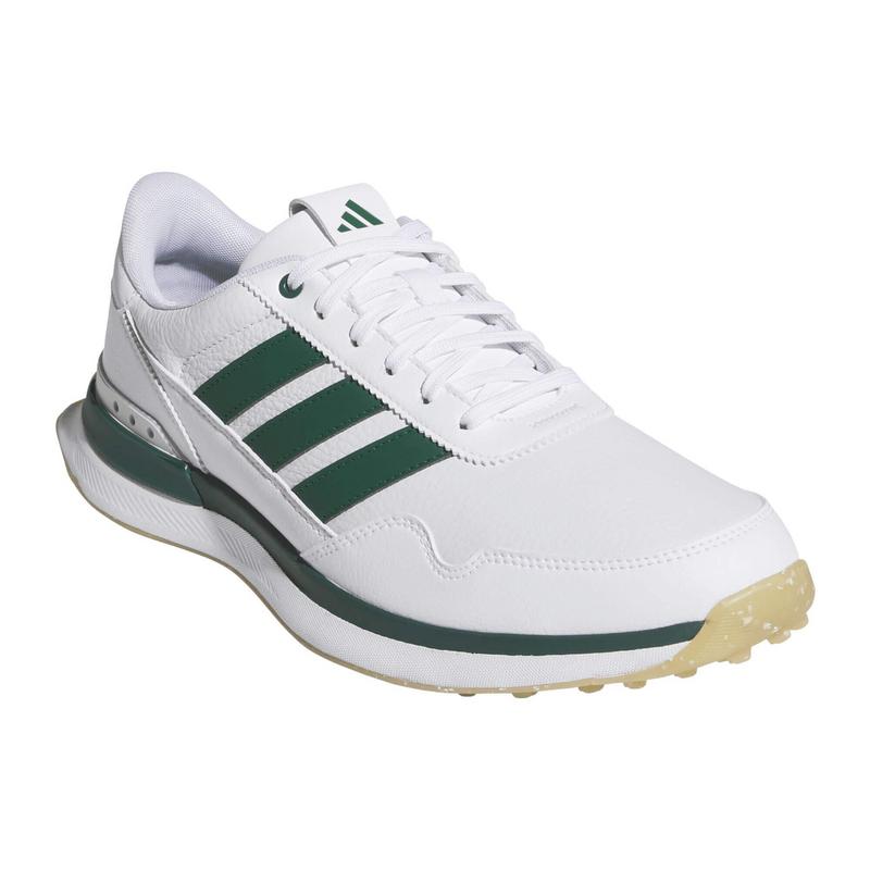 adidas S2G Leather Spikeless Golf Shoes - White/Collegiate Green/Gum - main image