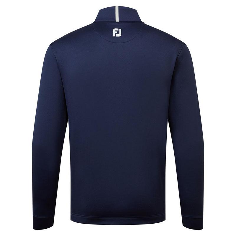 FootJoy Jersey Solid Chill-Out Golf Sweater - Navy