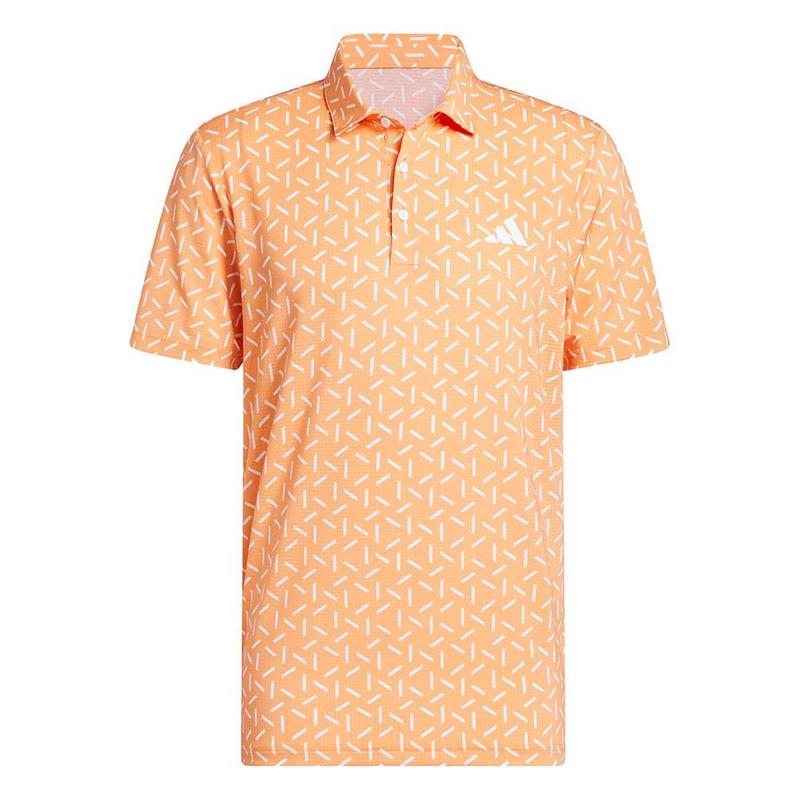 Ultimate365 Mesh Print Climacool Golf Polo Shirt - Dusky Orange