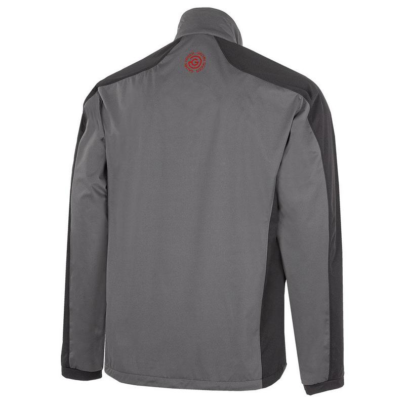 Galvin Green Lawrence INTERFACE-1 Windproof Golf Jacket - Forged Iron/Black/Red - main image