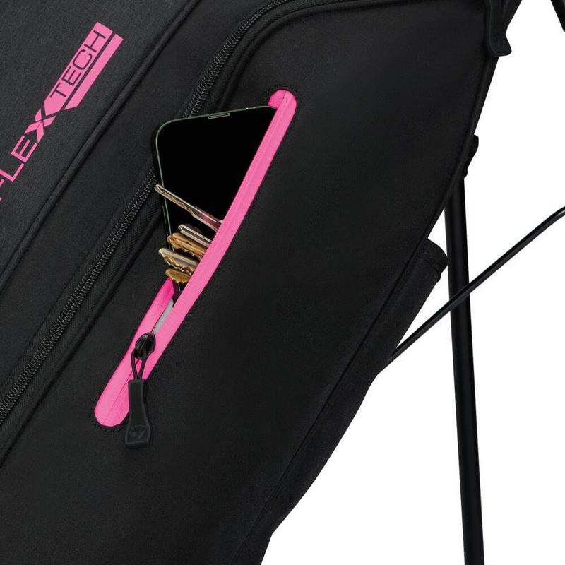 TaylorMade FlexTech Golf Stand Bag - Black/Neon Pink - main image