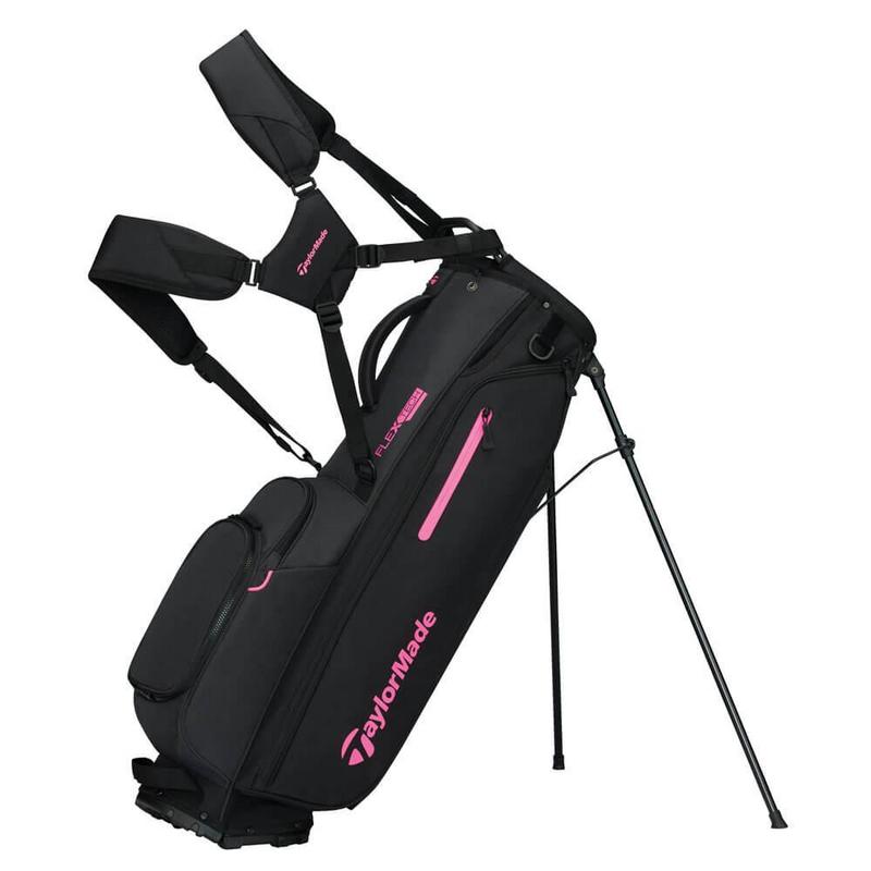 TaylorMade FlexTech Golf Stand Bag - Black/Neon Pink