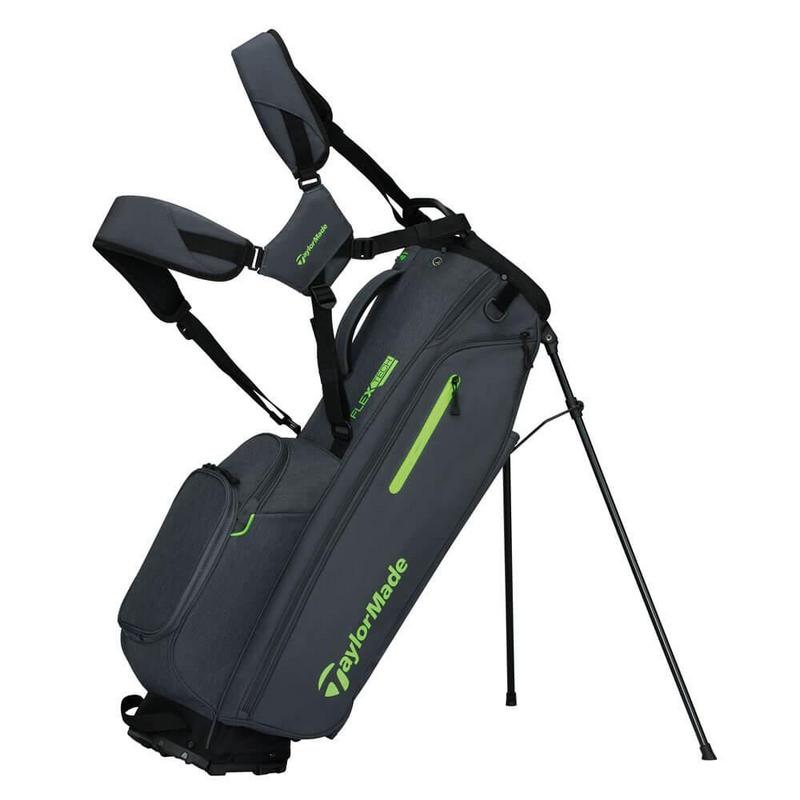 TaylorMade FlexTech Golf Stand Bag - Grey/Neon Green