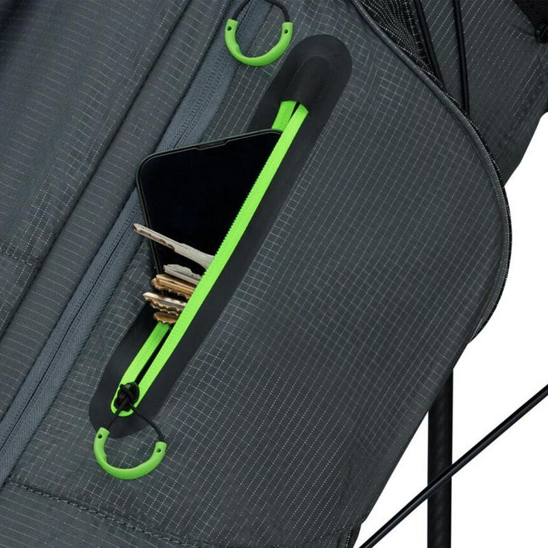 TaylorMade FlexTech SuperLite Golf Stand Bag - Grey/Neon Green - main image