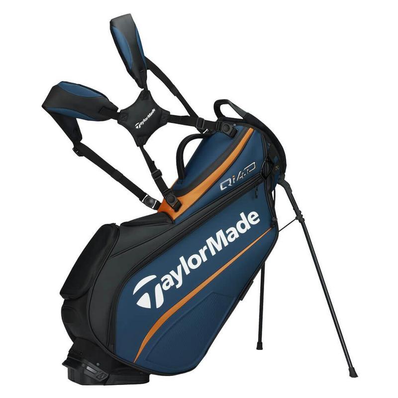 TaylorMade Qi4D Tour Golf Stand Bag - Black/Blue/Orange