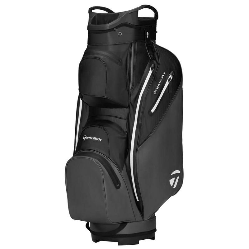 TaylorMade Storm Dry Waterproof Golf Cart Bag - Grey/Black