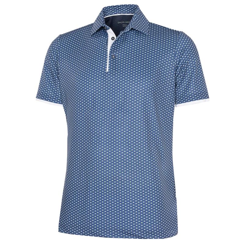 Galvin Green Mark Ventil8 Golf Polo Shirt - Ensign Blue
