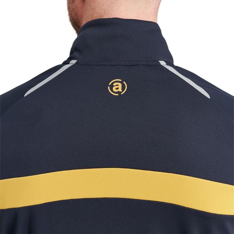 Abacus Mens Cypress Longsleeve Mid Layer - Navy/Harvest
