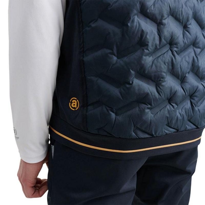 Abacus Mens Grove Hybrid Vest - Navy/Harvest - main image