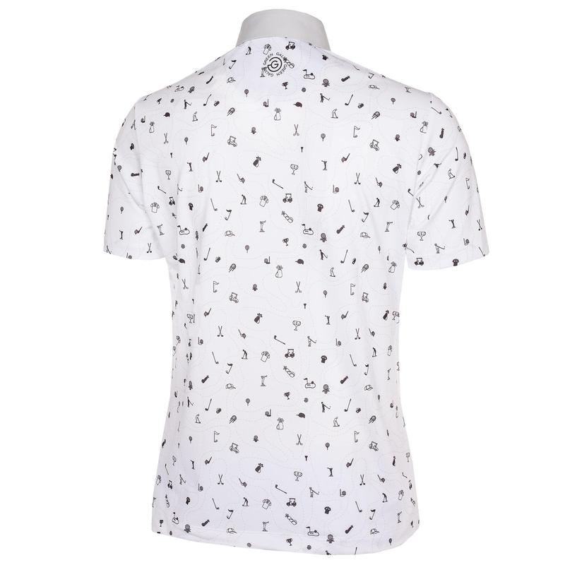 Galvin Green Miro VENTIL8 Plus Golf Polo Shirt - White/Black - main image