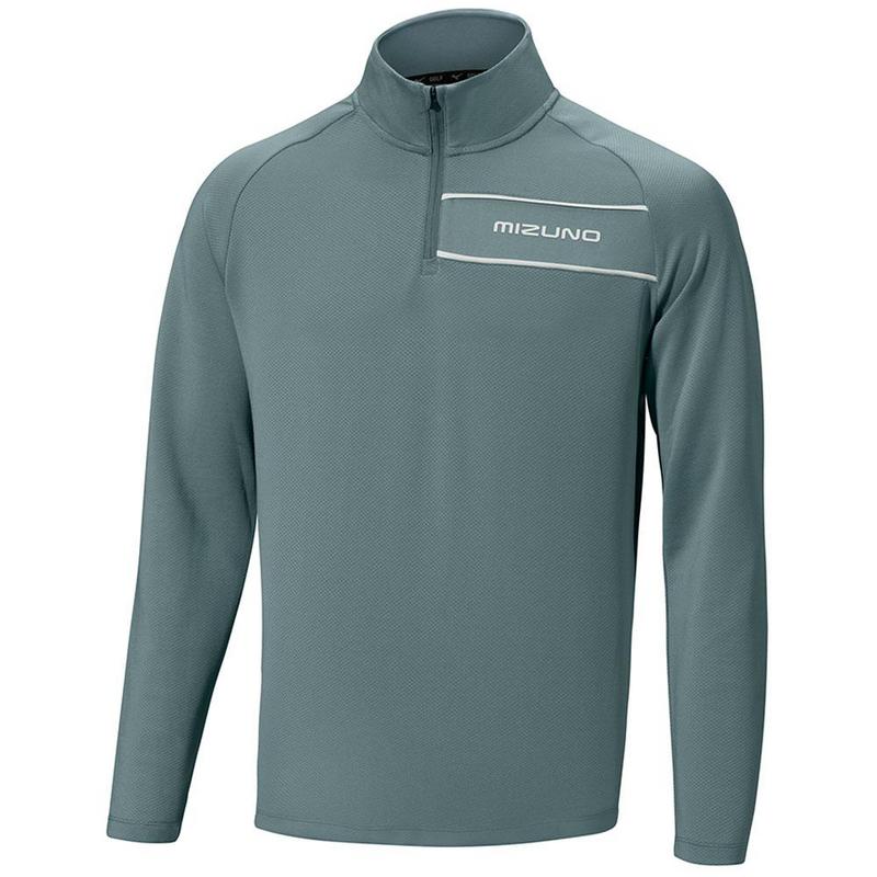 Box 1/4 Zip Golf Sweater - Grey