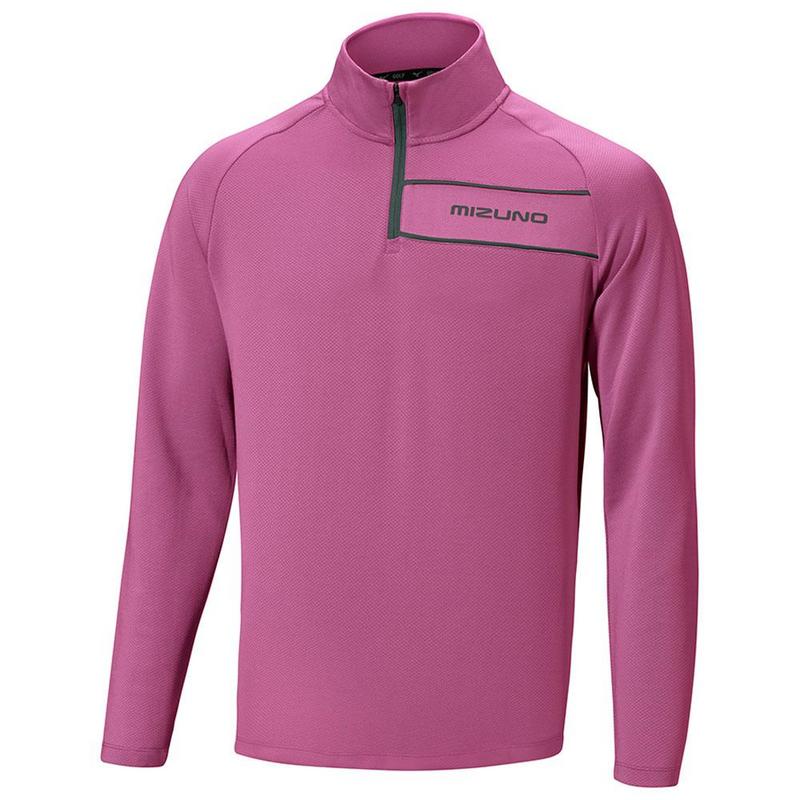 Box 1/4 Zip Golf Sweater - Orchid