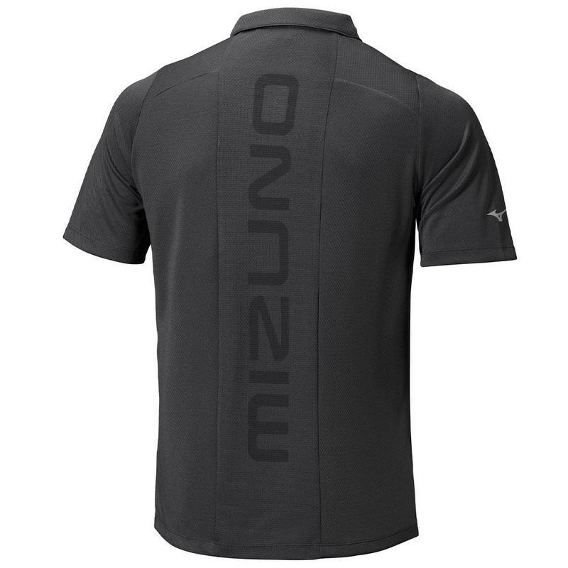 Mizuno Move Tech Golf Polo Shirt - Black - main image