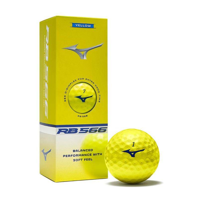 Mizuno RB 566 Golf Balls - Yellow - main image