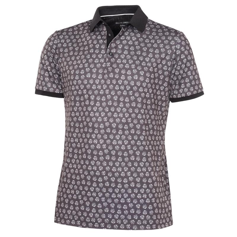 Galvin Green Murphy VENTIL8 PLUS Golf Polo Shirt Black / Forged Iron