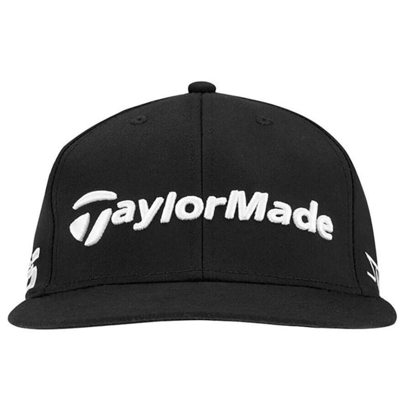 TaylorMade Tour Flat Bill Golf Cap - Black